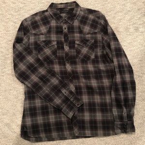 All Saints Maroon & grey flannel. Only worn once!